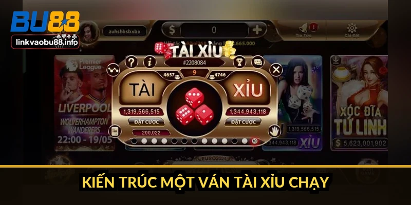 Kiến trúc một ván tài xỉu chạy như thế nào